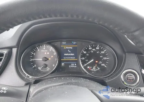 2020 Nissan Rogue Sv Intelligent Awd z USA, uszkodzony, nr VIN 5N1AT2MV9LC809945